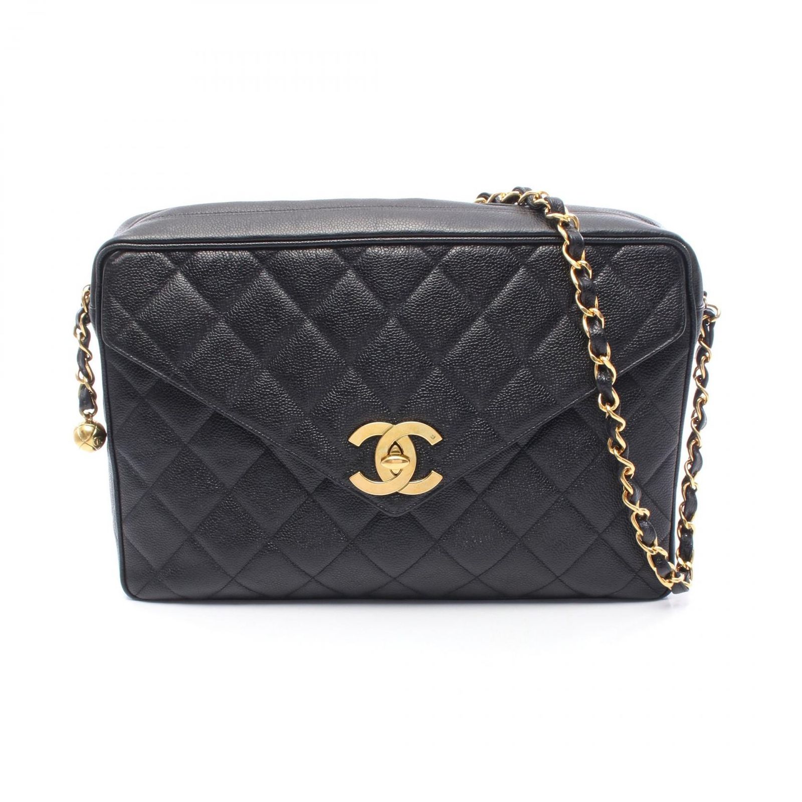 赤字覚悟セール！CHANELマトラッセデカココマークハンドバッグ。シール有り シャネル CHANEL ショルダーバッグ デカココマーク マトラッセ