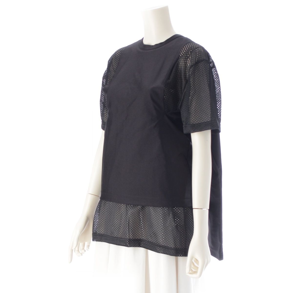 コムデギャルソン AD2018 レイヤード ドッキング カットソー GC-T005 ブラック M