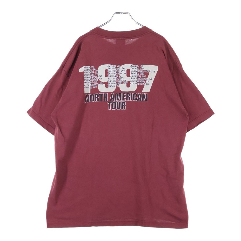 VINTAGE ヴィンテージ 90S VINTAGE RAGE AGAINST THE MACHINE 1997 MEMBER PORTRAIT レイジ アゲインスト ザ マシーン ヴィンテージ プリントTシャツ 半袖カットソー バーガンディ