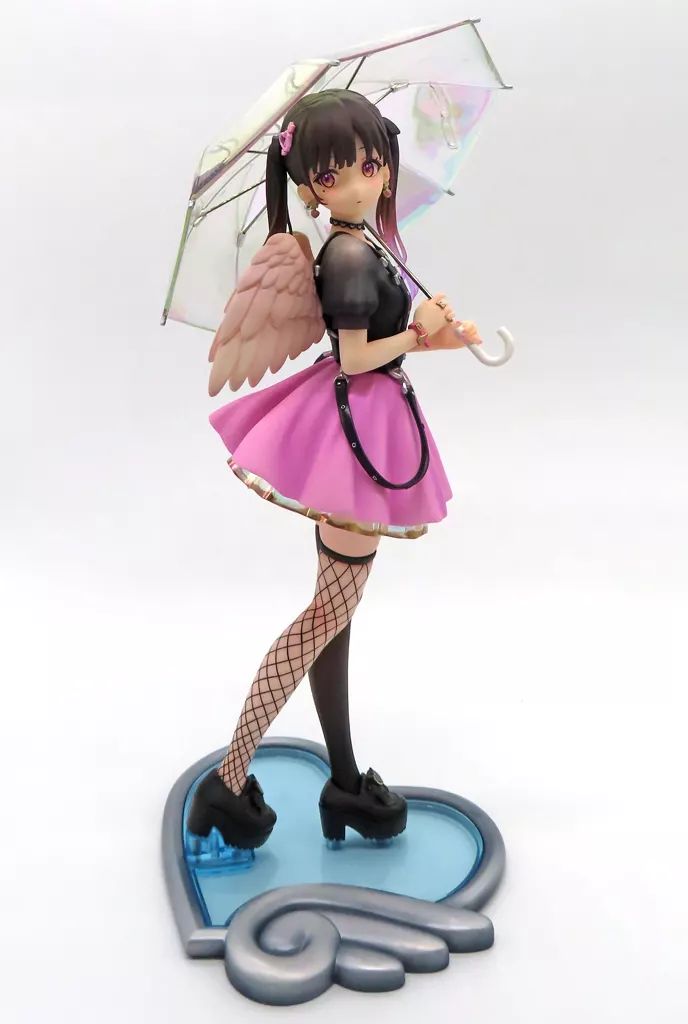 【特典付】傘をひらいて翼をとじて 心羽 1/7 完成品フィギュア　フカヒレ あみあみ限定特典】傘をひらいて翼をとじて 心羽 1/7 完成品