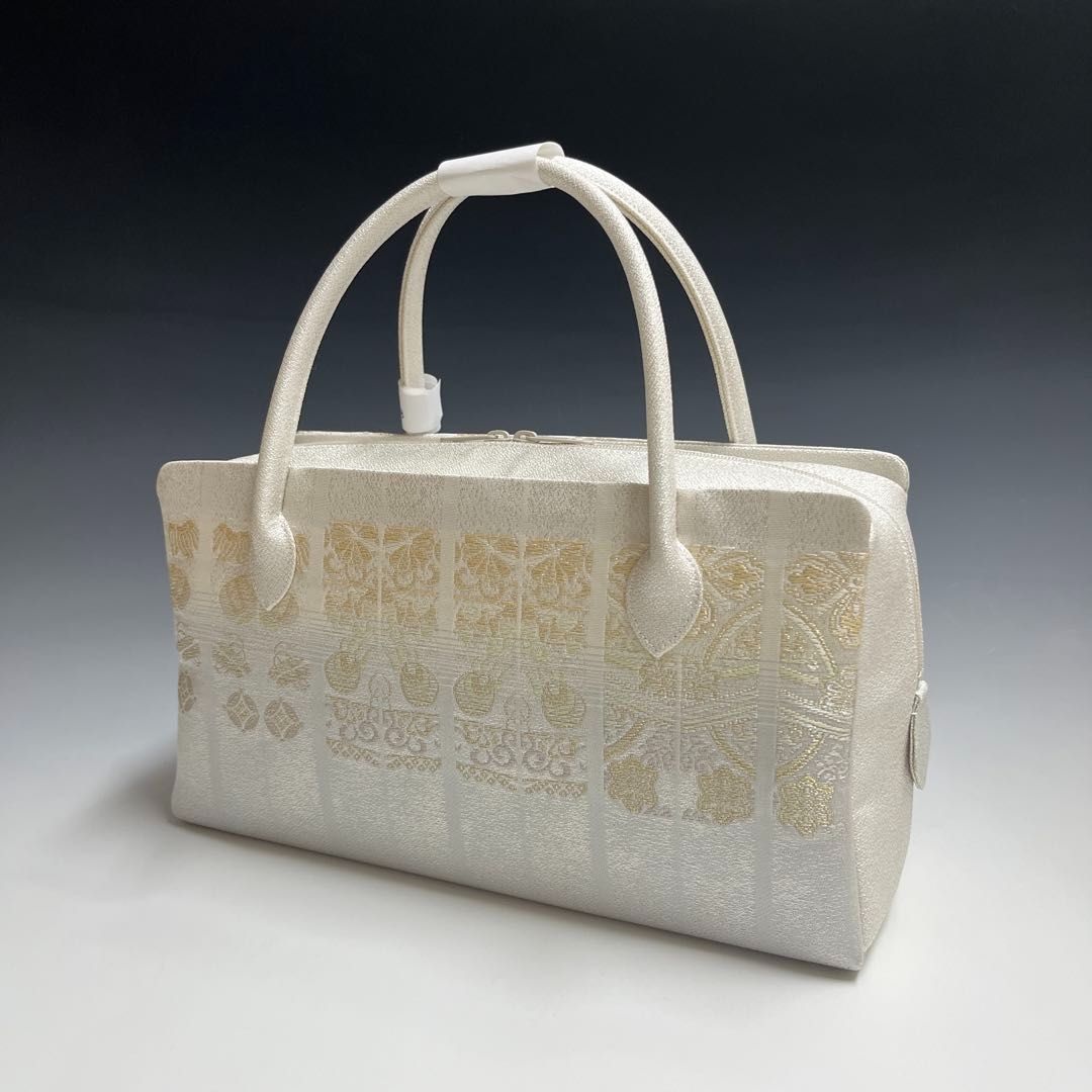 特別 お洒落 京都 西陣織 正絹帯地 使用 利休バッグ25918