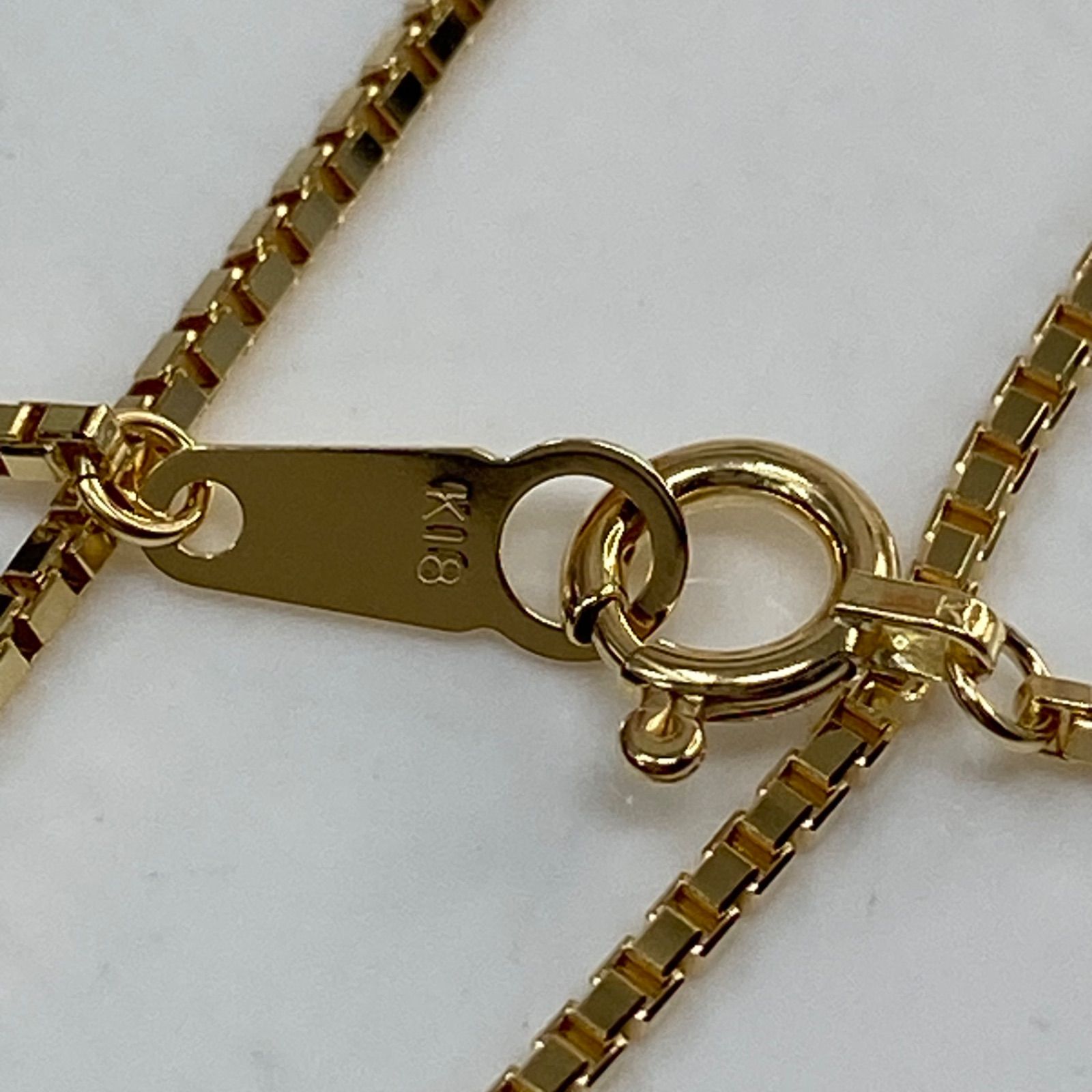 k18YG AU750 18金 ベネチア 1.2ミリ 70センチ ネックレス - メルカリ 