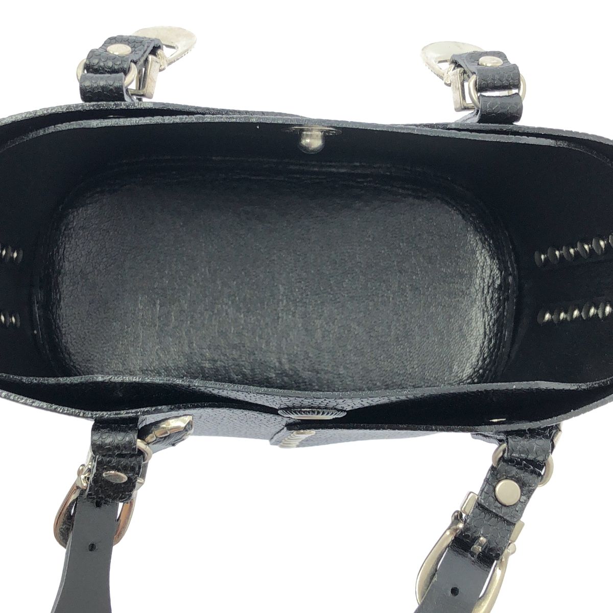 美品】 TOGA / トーガ | TOO LEATHER TOTE BAG MINI スタッズ レザー 