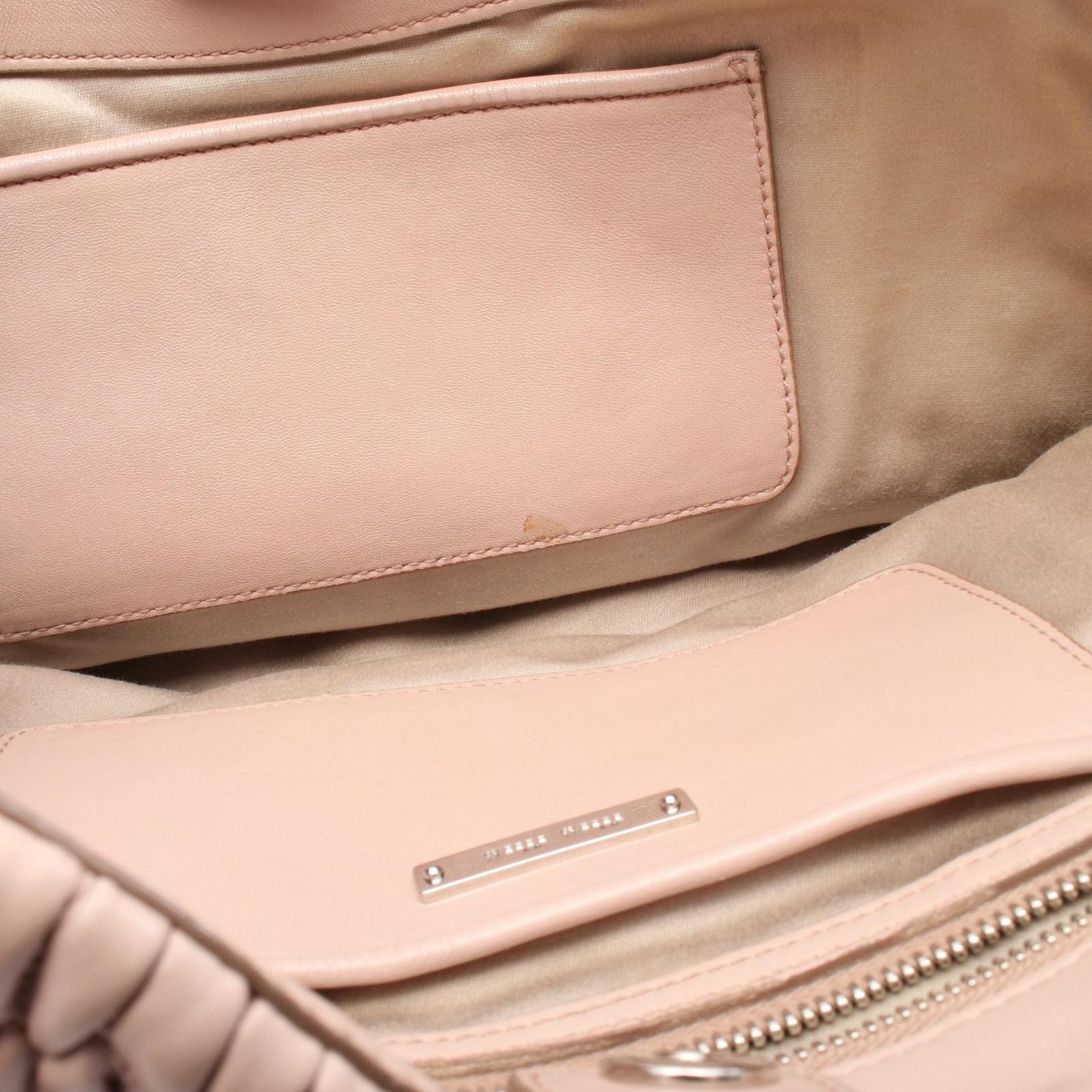ミュウ ミュウ Miu Miu ハンドバッグ ナッパ クリスタル マテラッセ 
