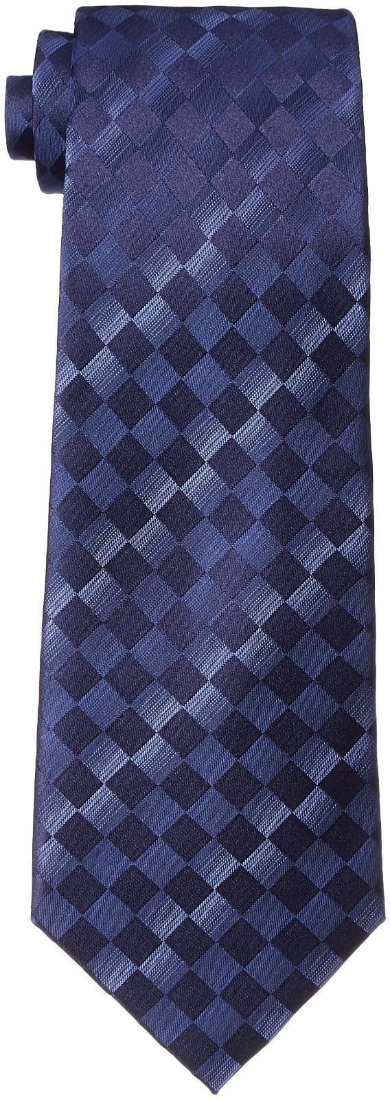 数量 02 紺ベース グラデーション格子柄 003254-20000-3004 格子柄 ネクタイ オム コシノ ヒロコ