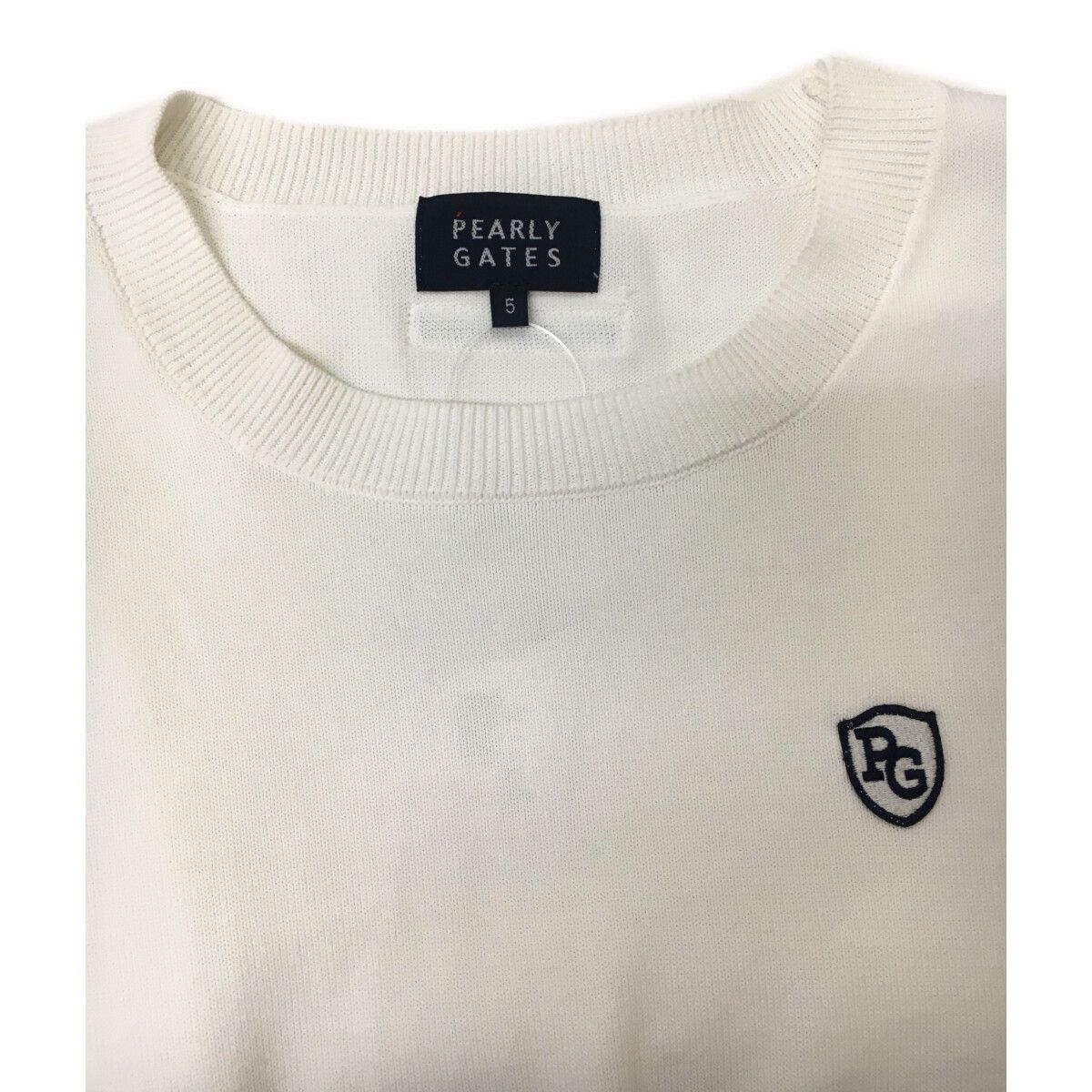 メンズ パーリーゲイツ 小売業者 PEARLY GATES セーター 5(L) 白