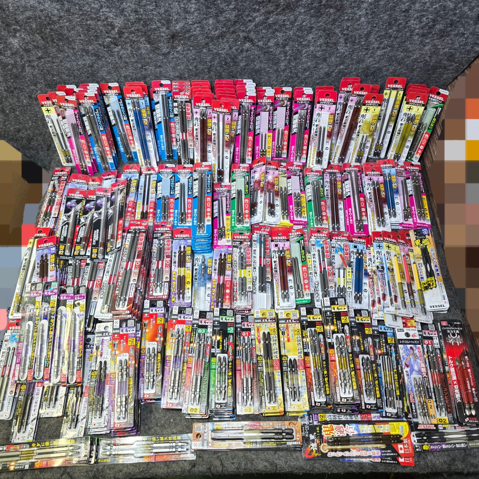 インパクト用 ビット 約475パック Anex VESSEL SUNFLAG メーカー サイズ混合 ダイヤモンドビット混在 桶川店