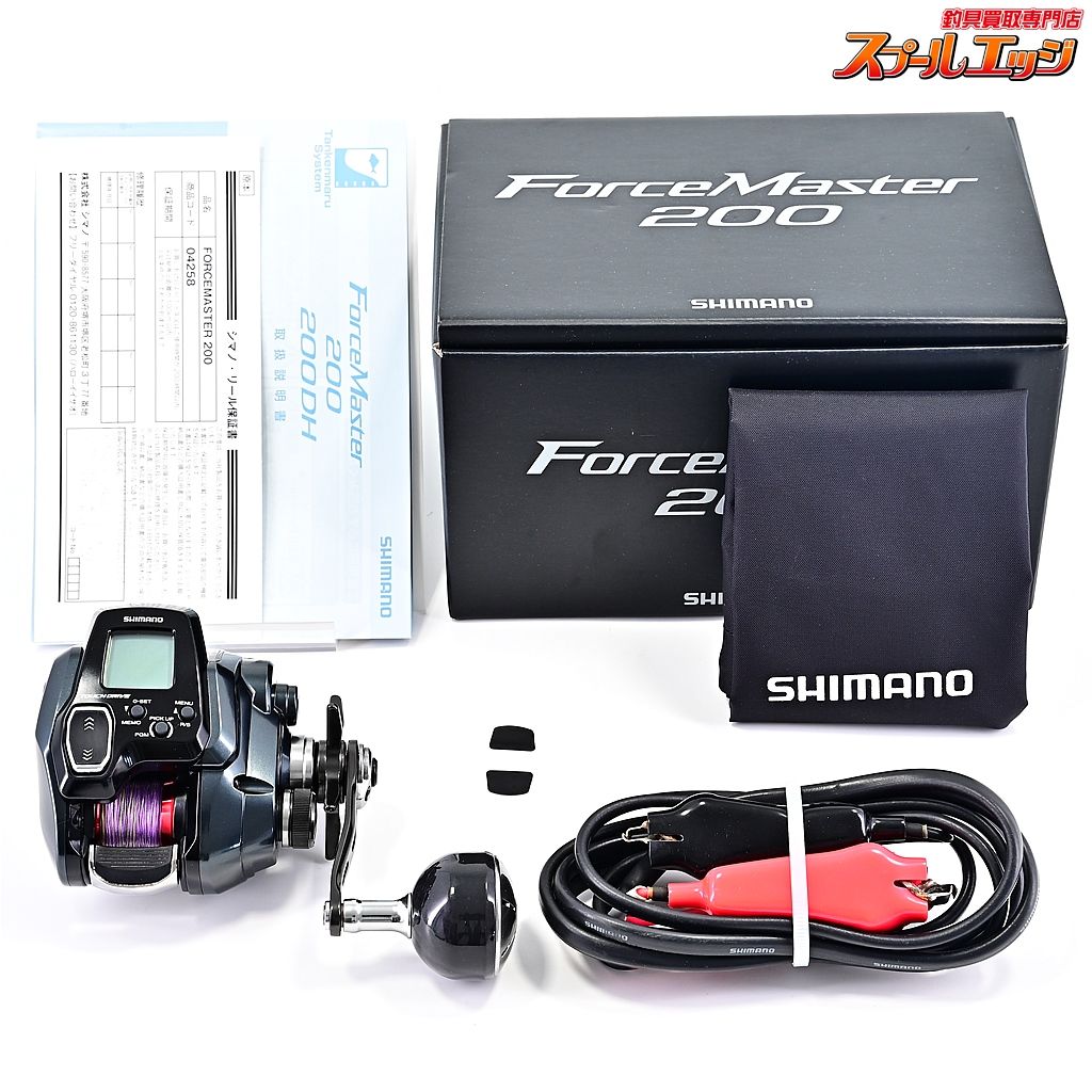 シマノ 21フォースマスター 200 使用距離26.1km 使用201時間 SHIMANO FORCE MASTER m39850