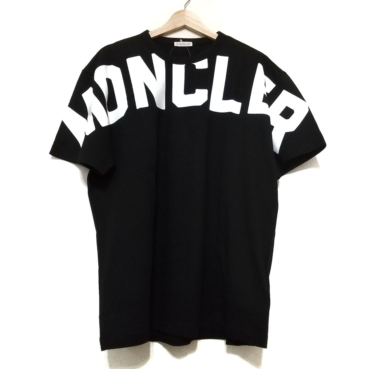 MONCLER(モンクレール) 半袖Tシャツ サイズL メンズ新品同様 MAGLIA T-SHIRT 黒×白 - メルカリ