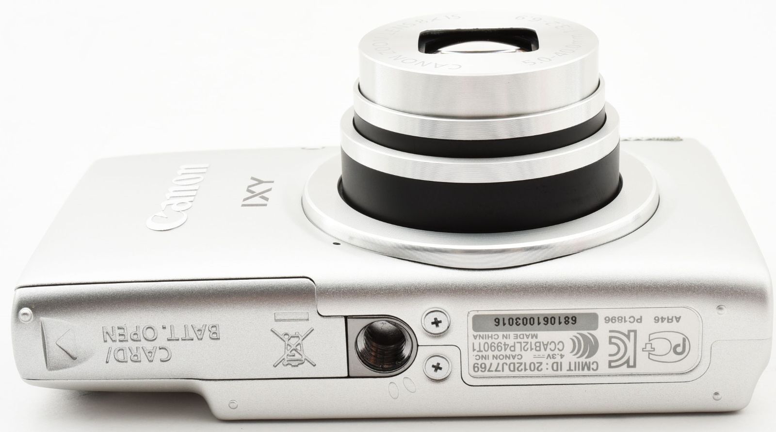 キヤノン コンデジ CANON IXY 100F シルバー 中古 Wi-Fi搭載 新品SD 