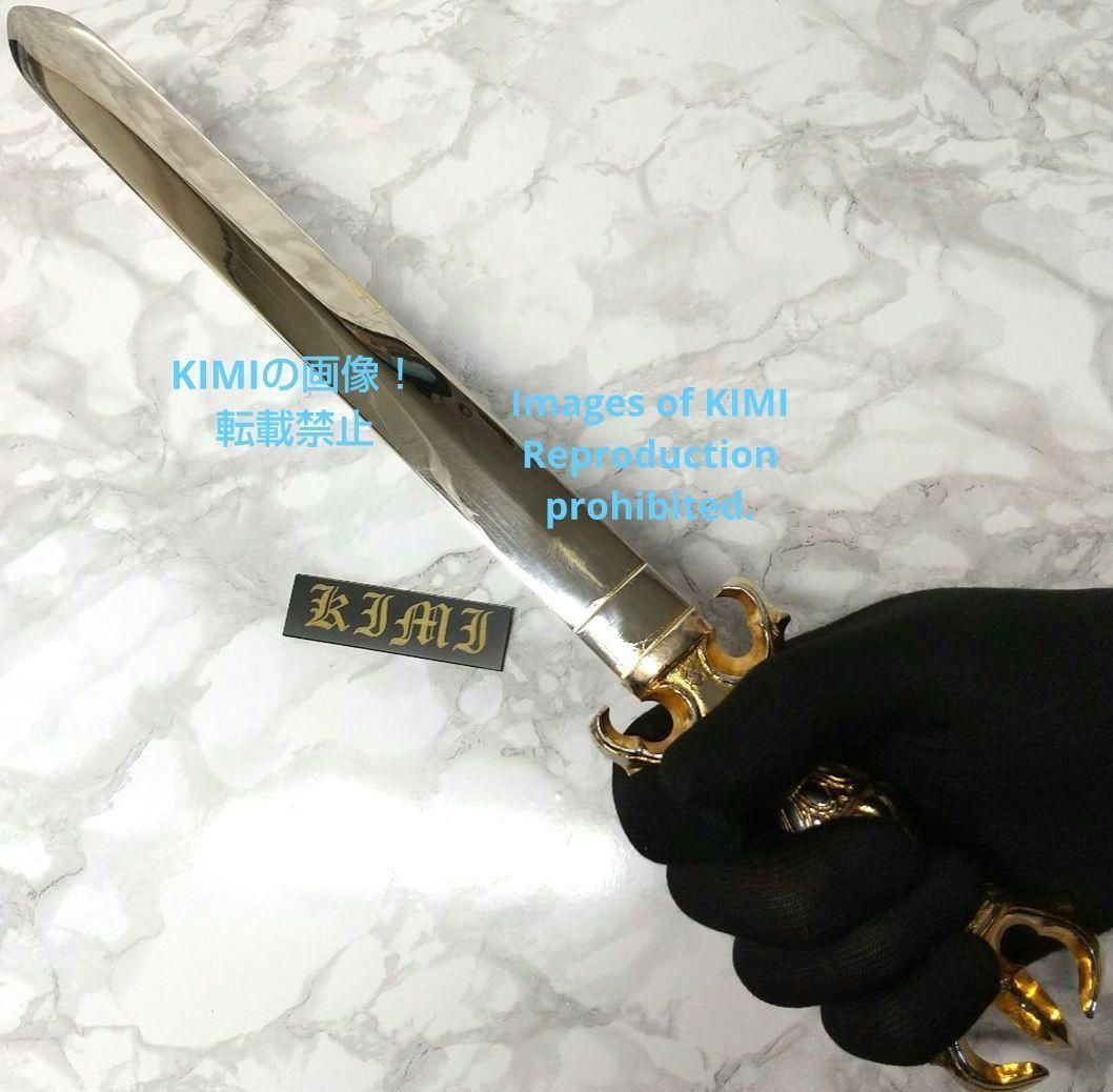 宝剣 三鈷剣 不動剣 倶利伽羅剣 利剣 全長40.2cm 真鍮製
