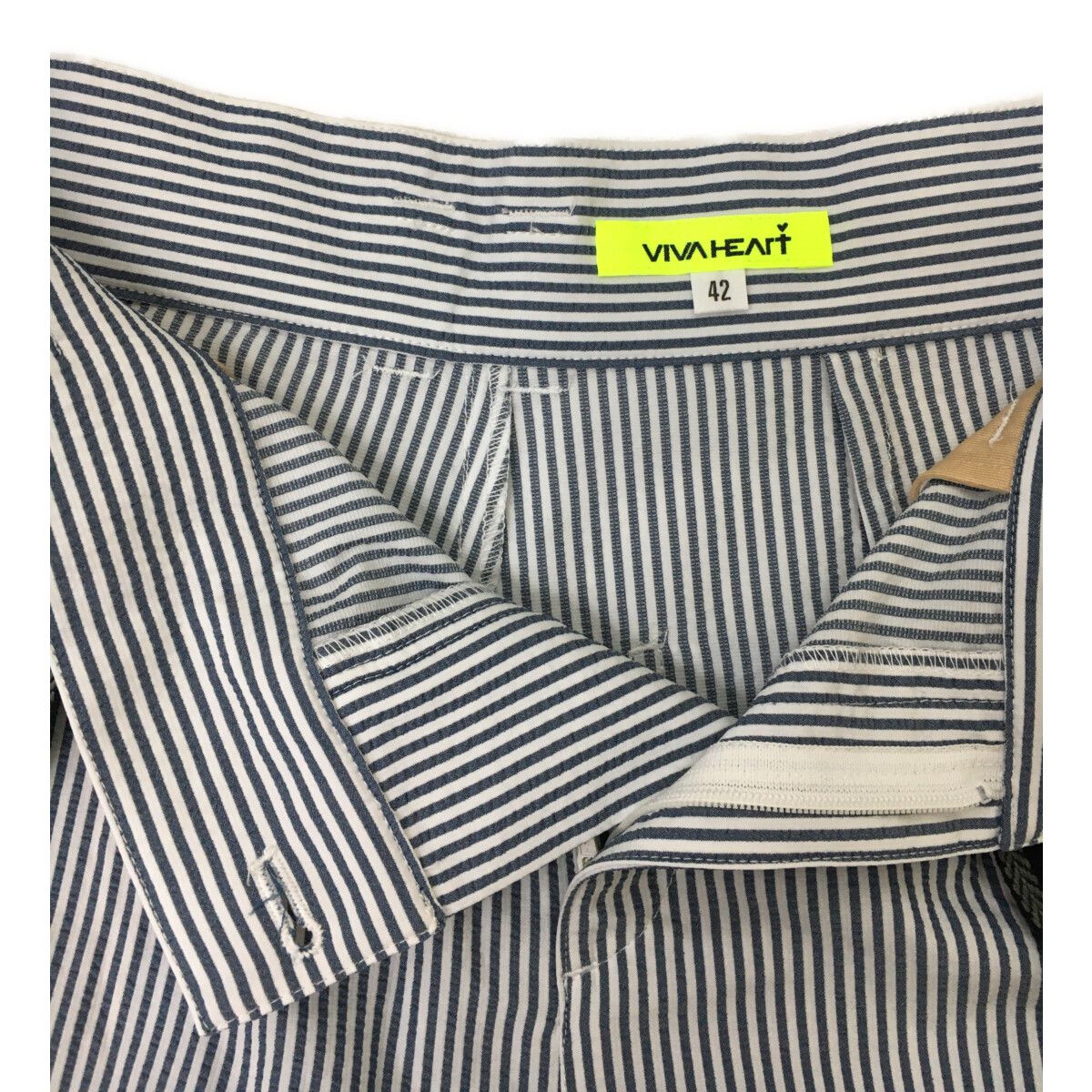 VIVA HEART - coco 未使用品 ビバハート VIVA HEART レディース ショートパンツ 42(L) 紺 ネイビー キュロット VIVA HEART - coco 中古 ビバハート VIVA HEART レディース
