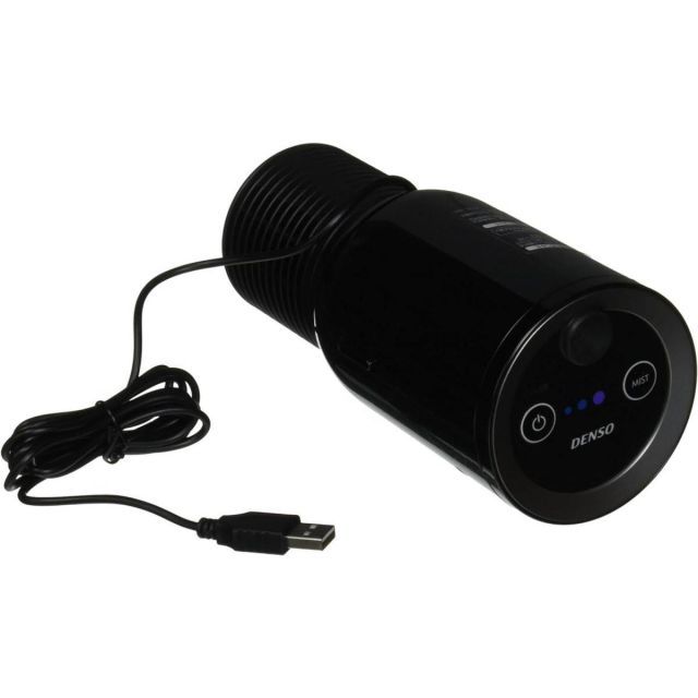 DENSO デンソー 車載用プラズマクラスターイオン発生機 カップタイプ ミスト ブラック PMDNT-B 車用 空気清浄機 加湿器