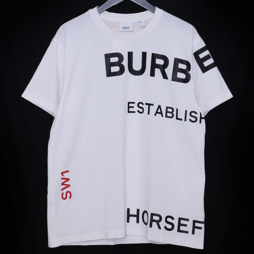 T様売約済み　BURBERRY ホースロゴ Tシャツ ホワイト BURBERRY ホースフェリープリントTシャツ Sサイズ ホワイト