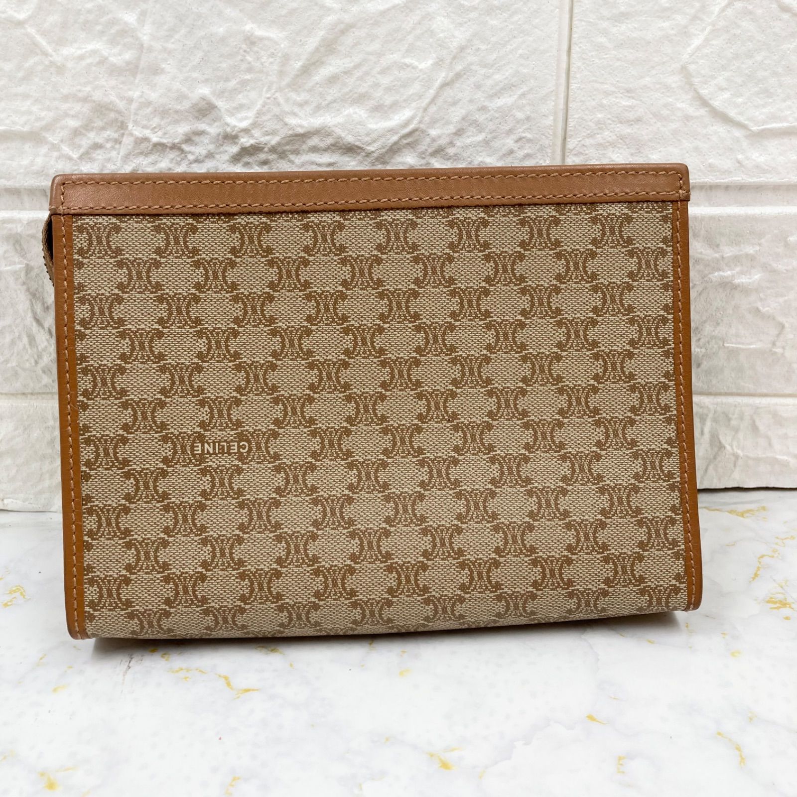 美品❣️ 希少❣️CELINE ❣️セリーヌ❣️ マカダム柄 PVC×レザー