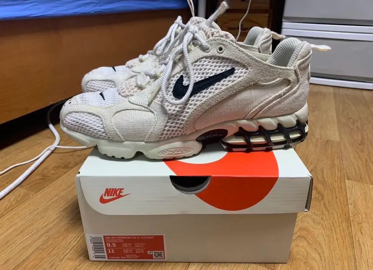 NIKE ナイキ STUSSY ステューシー エア ズーム スピリドン K s 2 フォッシル