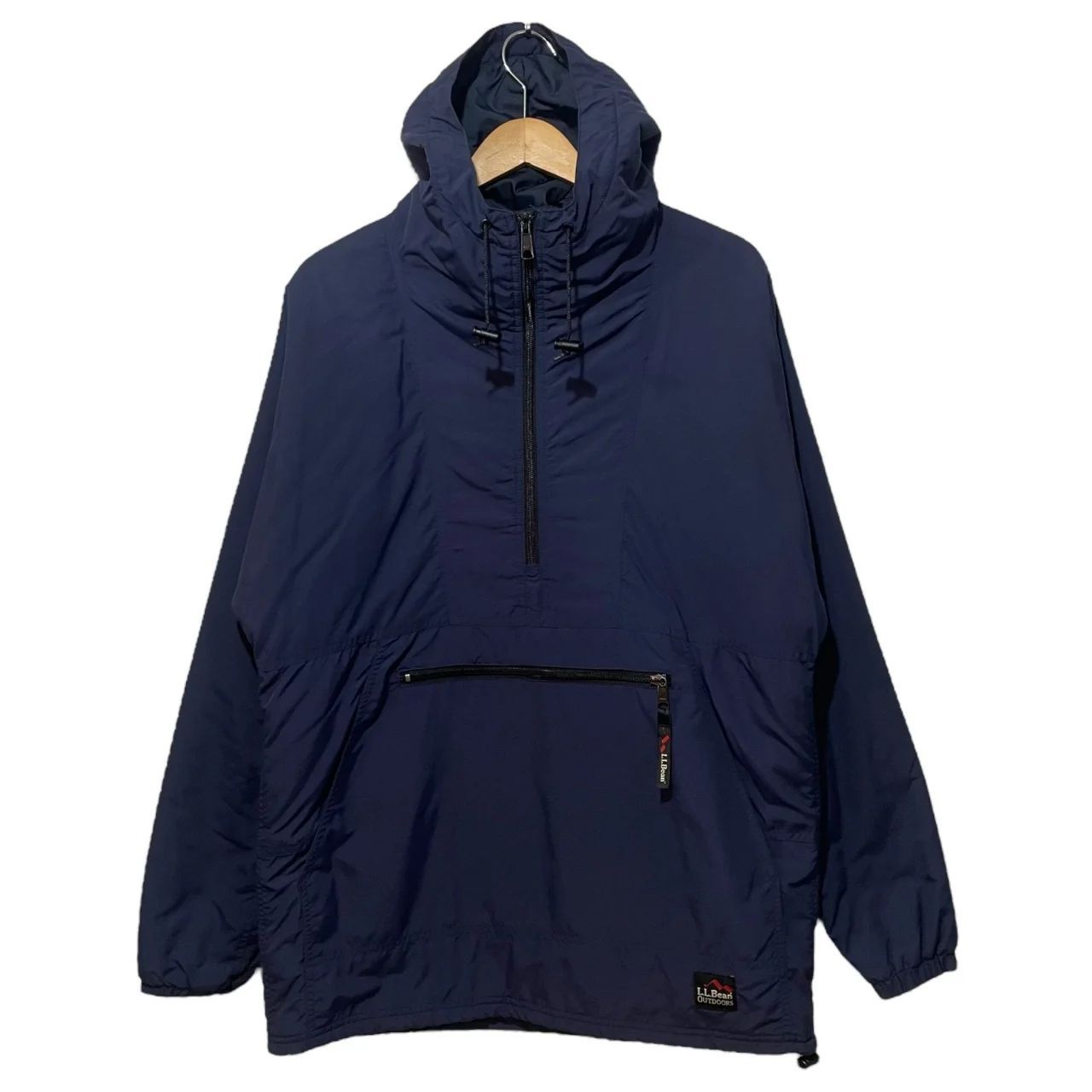 L.L.Bean Outdoors アノラックパーカー パッカブル 中綿入り 紺 L.L.Bean Outdoors アノラックパーカー パッカブル 中綿入り 紺