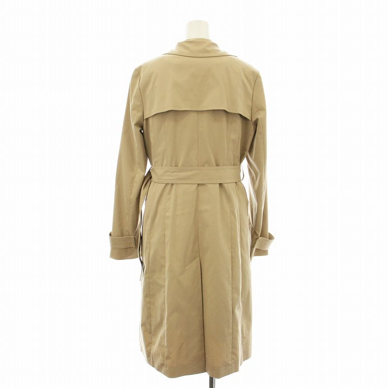 【中古】セオリー Theory PFF TWILL STATEMENT TRENCH J トレンチコート ロング丈 ライナー付き アウター S ベージュ セオリー PFF TWILL 3 STATEMENT TRENCH J コート