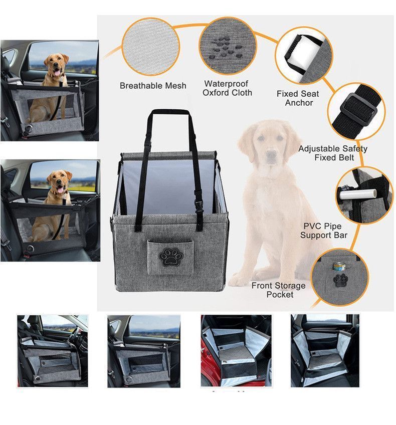 折り畳み式 飛び出し防止 ペット用ドライブボックス 車用ペットシート