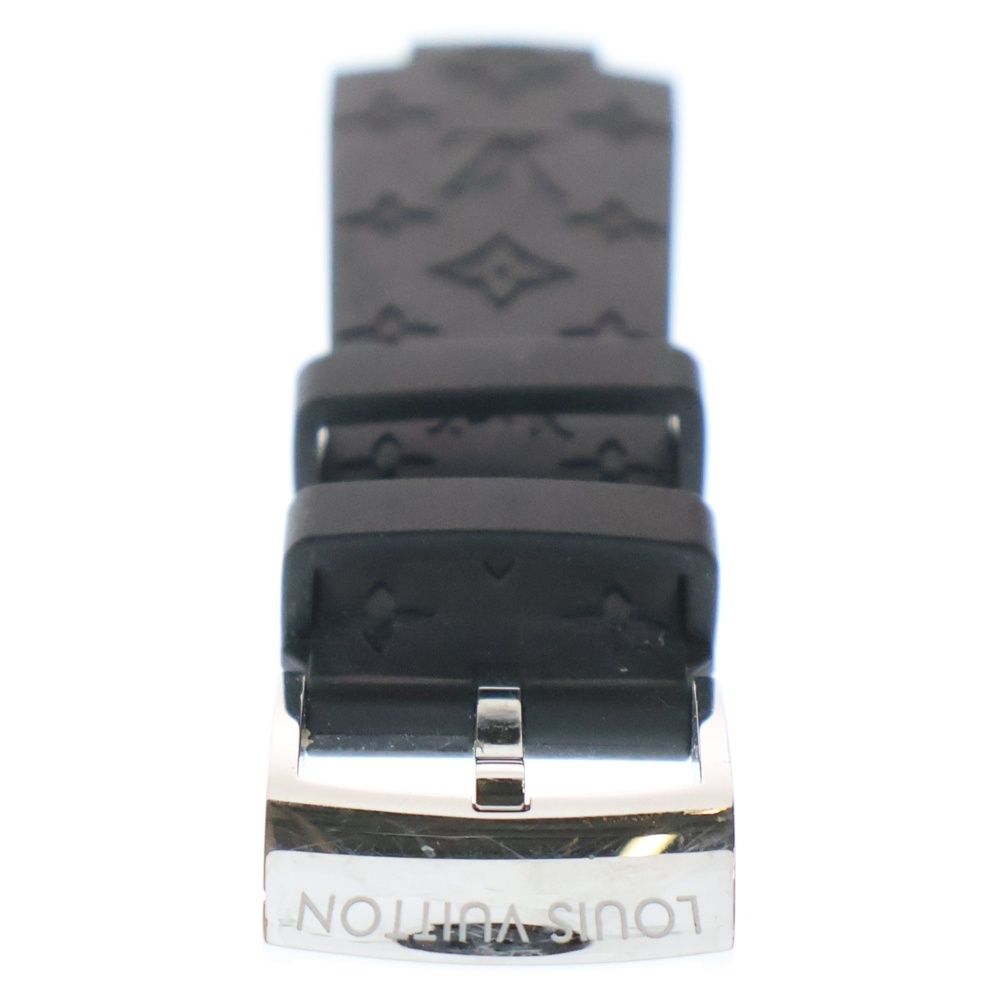 LOUIS VUITTON ルイヴィトン タンブール モノグラム ラバー ストラップ 腕時計バンド ウォッチ ブラック R 15137