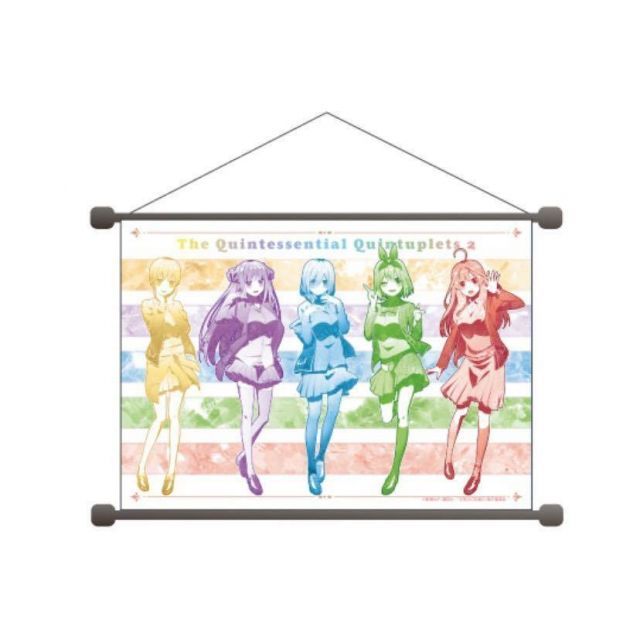 五等分の花嫁∬ TSUTAYA POP UP B2 タペストリー 中野一花 中野二乃 中野三玖 中野四葉 中野五月 一花 二乃 三玖 四葉 五月
