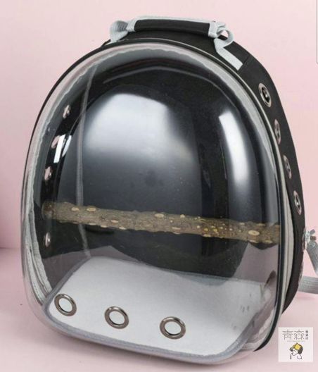 外に出て透明バックパック鳥かご 携帯用通気性のあるランドセル