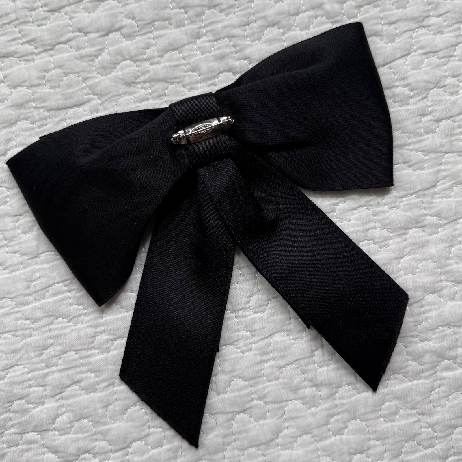 シャネル　シルクリボンブローチ 新品】CHANEL シャネル ココマーク シルク リボンブローチ