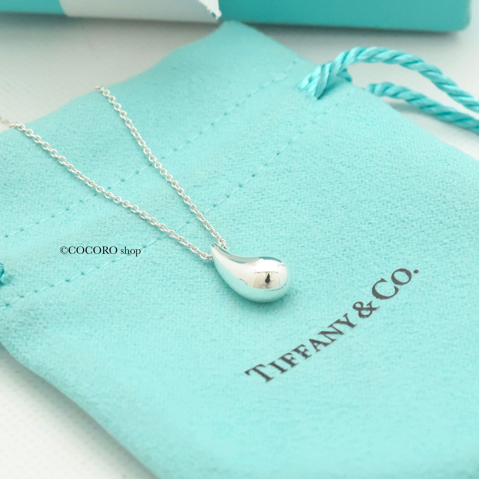 ティファニー TIFFANY-Co. ティアドロップ エルサペレッティ ネックレス AG925