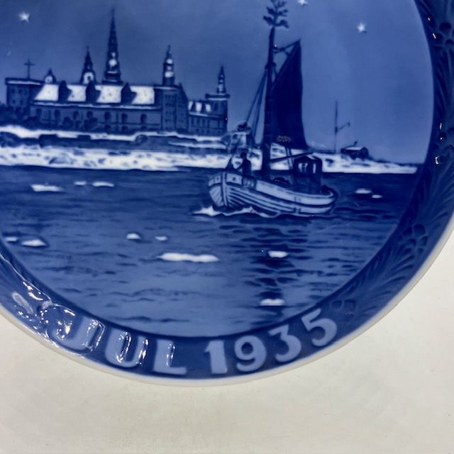 ロイヤルコペンハーゲン イヤープレート 1935年 「Fishing Boat of