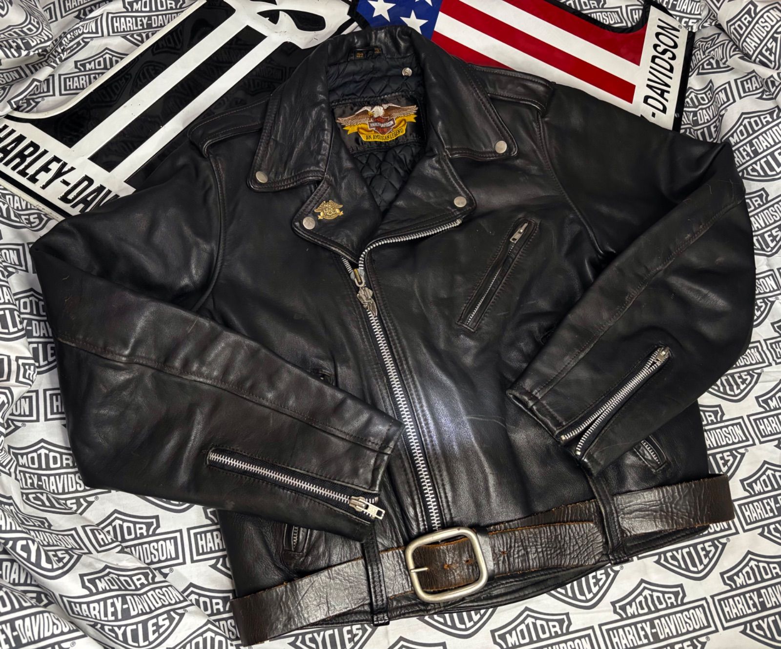 カドヤ　evo ダブルライダースジャケット 3LB 廃盤モデル EVOダブル最新作