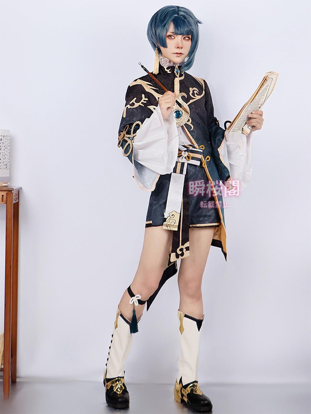 ♥ 原神 Genshin Impact コスチューム アクセサリー付き ウイッグ-靴付き コスプレ衣装 演出服 舞台装 クリスマス 学園祭 プレゼン ハロウィン CS0923BJ