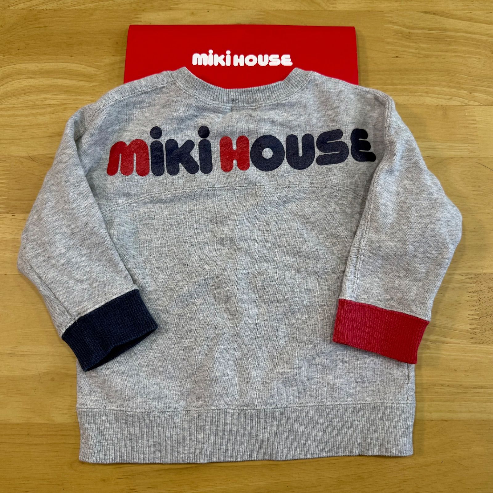 ミキハウスロゴトレーナー◎美品◎サイズ80 - メルカリ