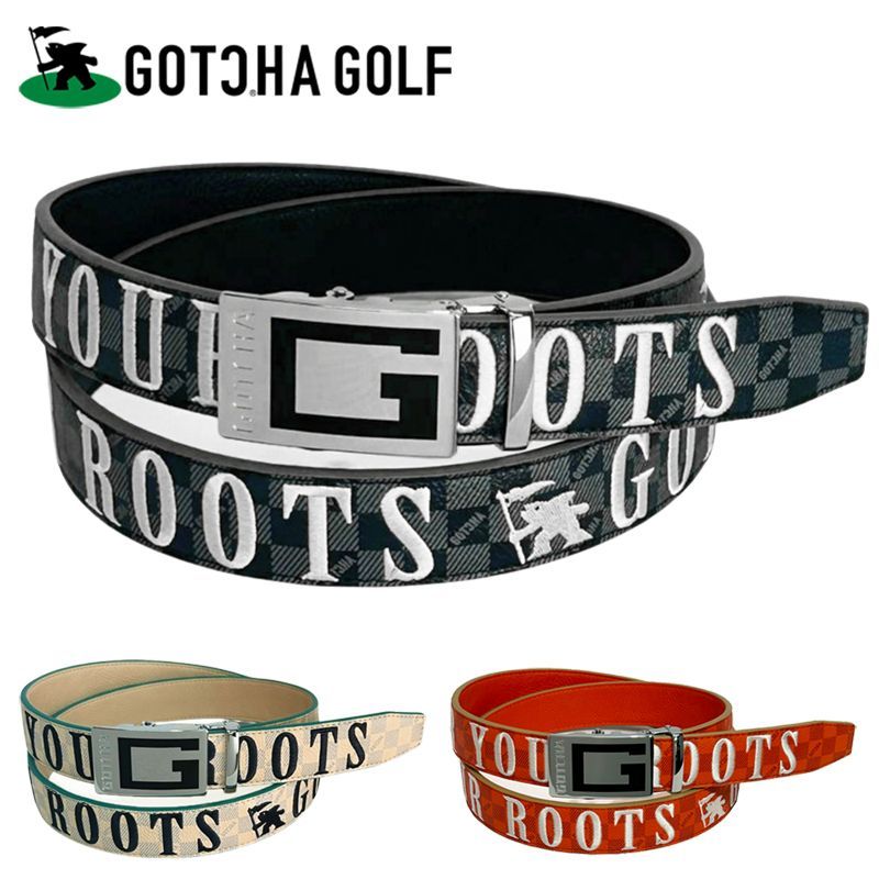 カラー選択可 GOTCHA GOLF ガッチャゴルフ メンズ ホールレス ベルト 2トーン 251GG8101 ロゴ 刺繍 ゴルフウェア メンズウェア GOTCHA GOLF正規販売店