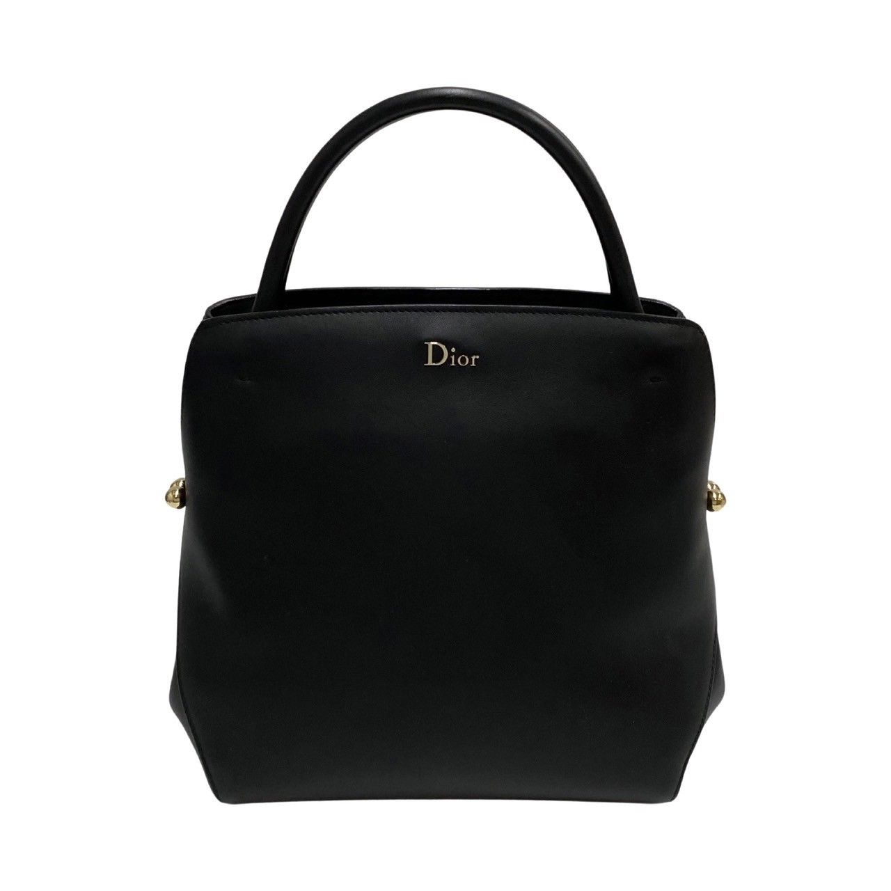 カラーブラック開閉式極 美品 希少品 箱 袋付き Christian Dior