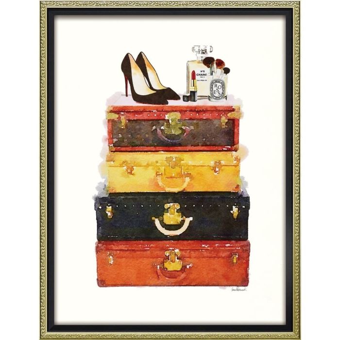 5営業日で発送 ユーパワー オマージュ キャンバスアート メイクアップ ラゲッジ Mサイズ BC-12033 1420936