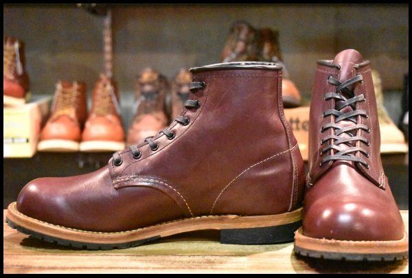 9D 19年 レッドウィング 9411 ベックマン ブラックチェリー フェザーストーン プレーントゥ ブーツ redwing HOPESMORE FD448