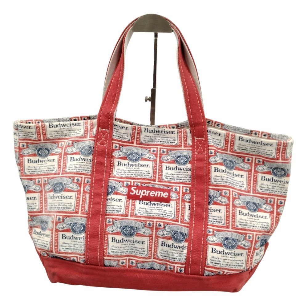 SUPREME シュプリーム Budweiser バドワイザー トートバッグ レッド