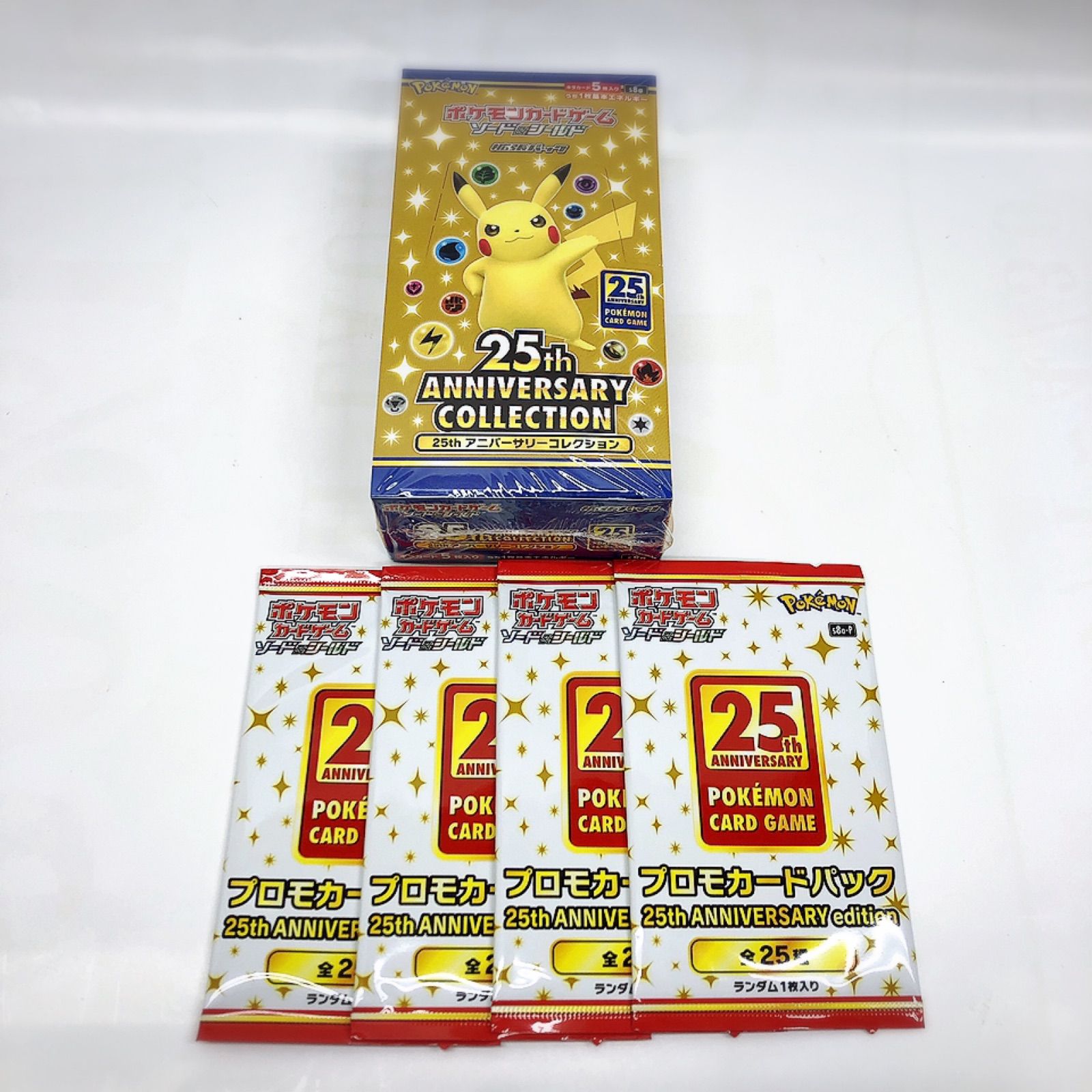 爆買い最新作ポケモン 25th anniversary 1box＋プロモ4パックセット Box/デッキ/パック