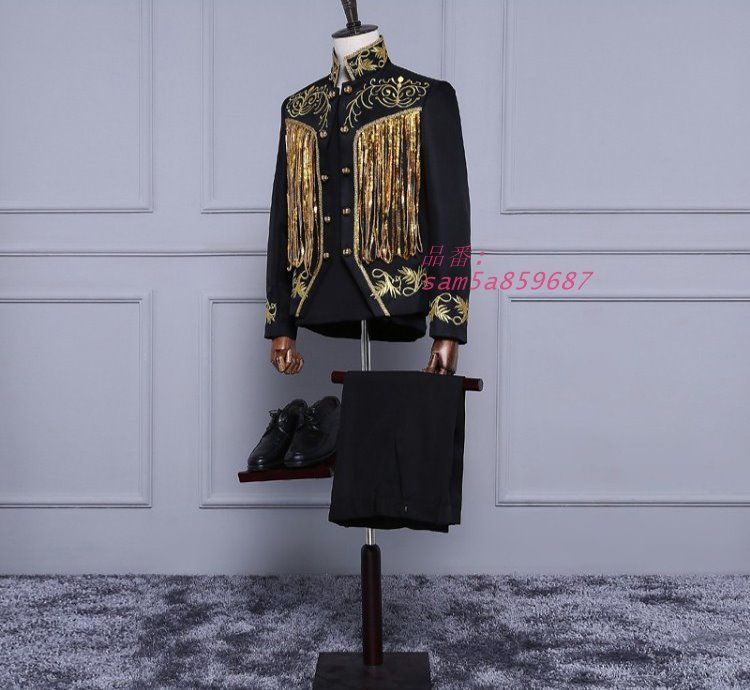 スーツジャケット メンズ タキシード スパン司会者 ダンス 秋服 カジュアル 演出活動 パーティー ホスト コーディネータ演奏会 舞台 am5a859687