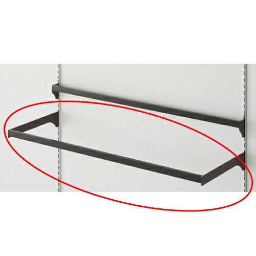 スリット芯々88.8cm用 差し込み式ミニ角バーセット W90cm ブラック D30cm 61-42-8-3 