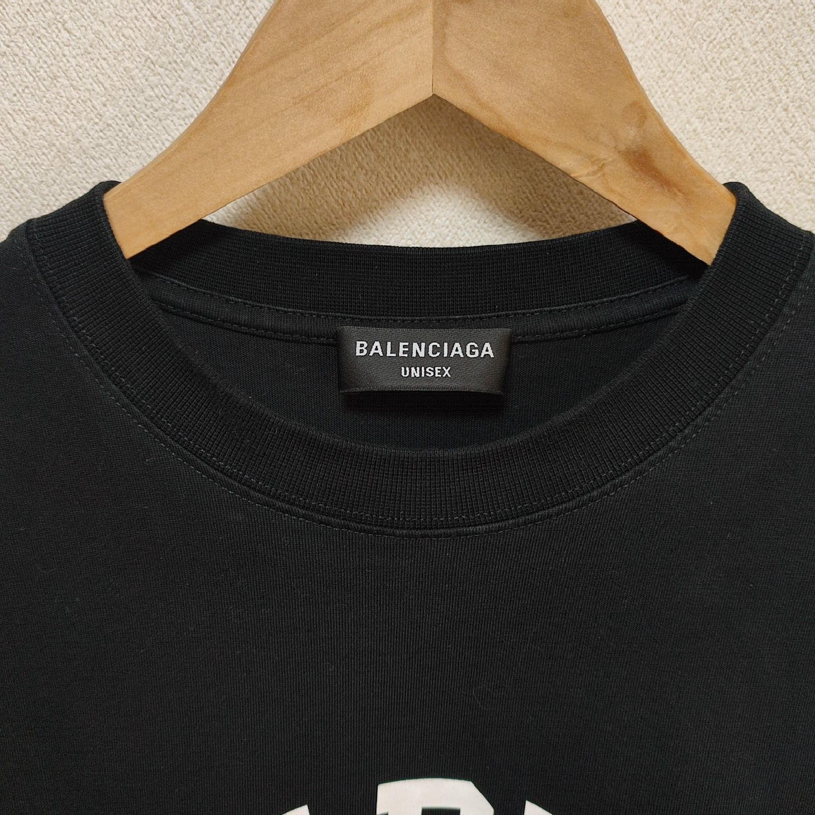 超美品】Balenciaga バレンシアガ パリスTシャツ PARIS ブラック XS