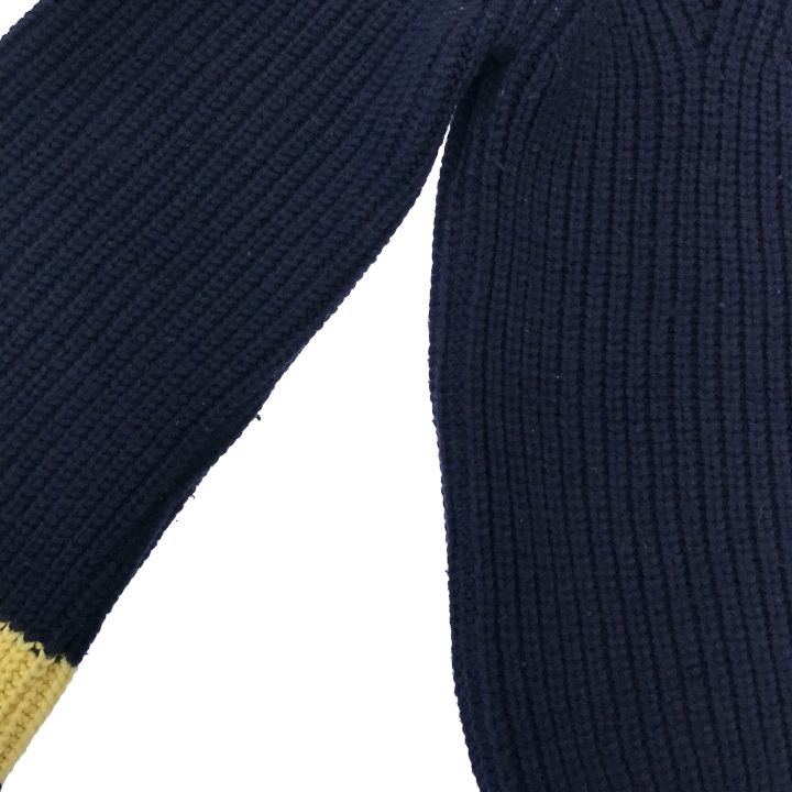 BAUM UND PFERDGARTEN (バウムウンドヘルガーデン) ■ ③ 412-8265858 畔編みニット レディース ネイビー S BAUM UND PFERDGARTEN (バウムウンドヘルガーデン) 畔編みニット 412