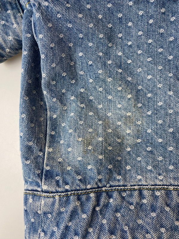 現状渡し品】 SHELLER シェリエ DOTジャガードデニムジャケット