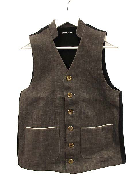 FRANK LEDER デニムベスト フランクリーダー FRANK LEDER ベスト ジレ デニム コットン