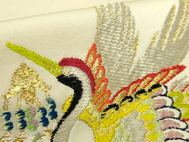 専用帯1894 ●龍村製 南倉錦 高級 正絹 六通 袋帯 平和屋本店□最高級 龍村平蔵製 太鼓柄 本袋帯 唐織 千代の冠錦