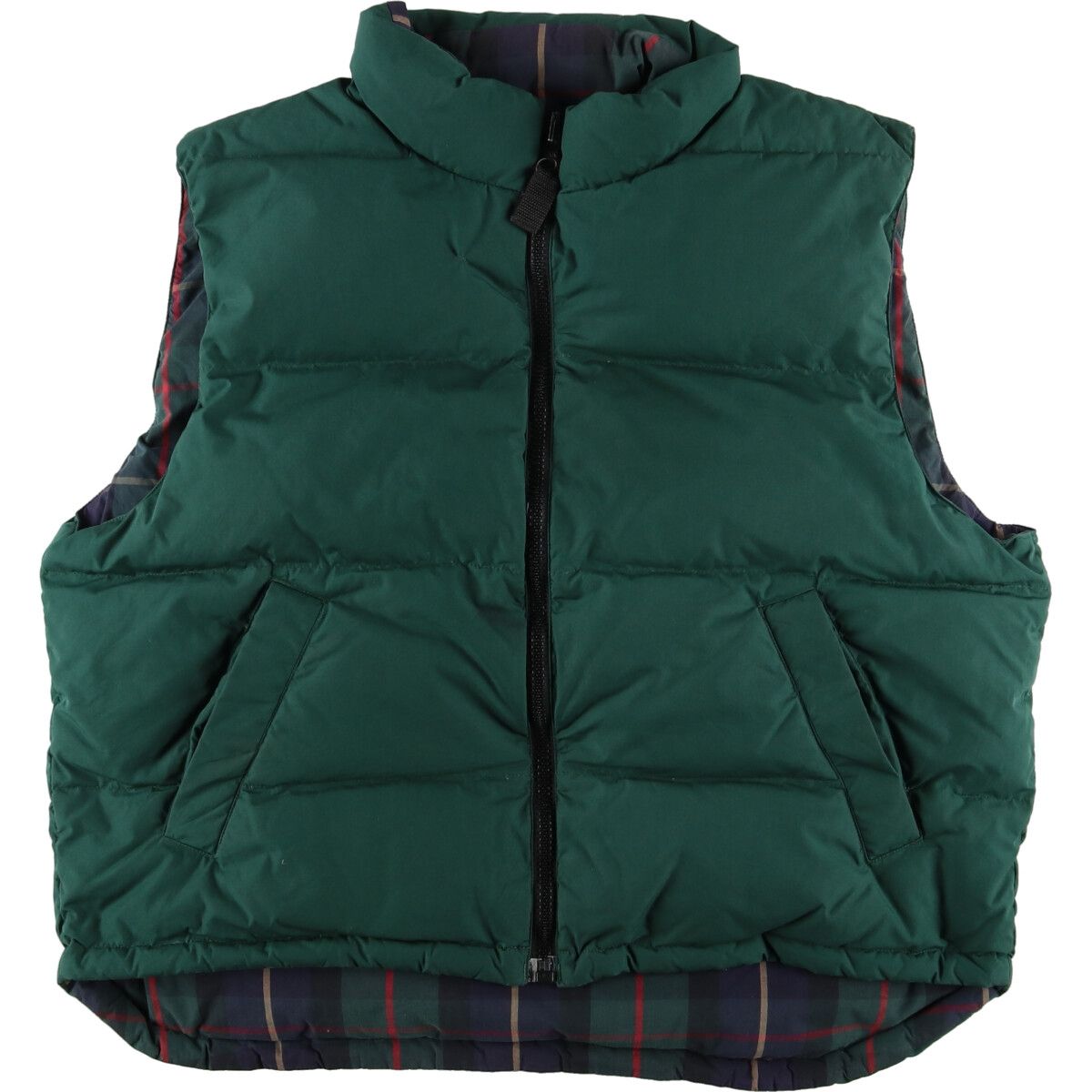 古着 エディーバウアー Eddie Bauer リバーシブル グースダウンベスト 