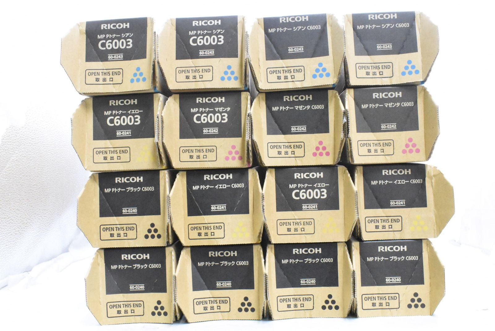 リコートナー4色セット C6003 （ブラック・シアン・マゼンタ・イエロー