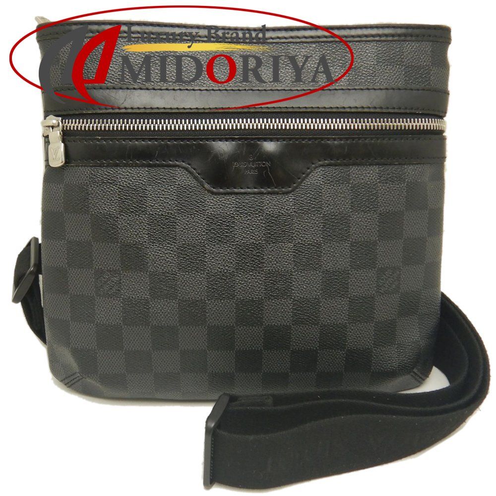 LOUIS VUITTON ルイヴィトン ダミエ グラフィット トマス N58028 ショルダーバッグ ノワール メンズ |253229