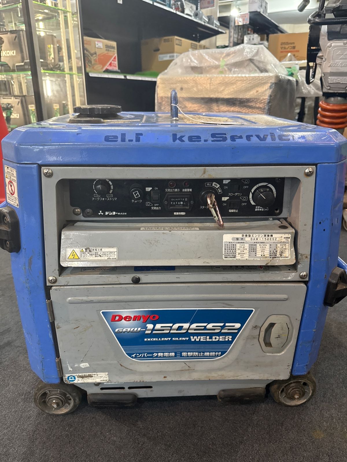 溶接機 稼働415時間