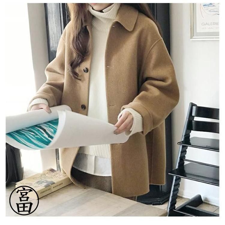 新品 ラシャコート 秋冬 レディース コート ショートコート